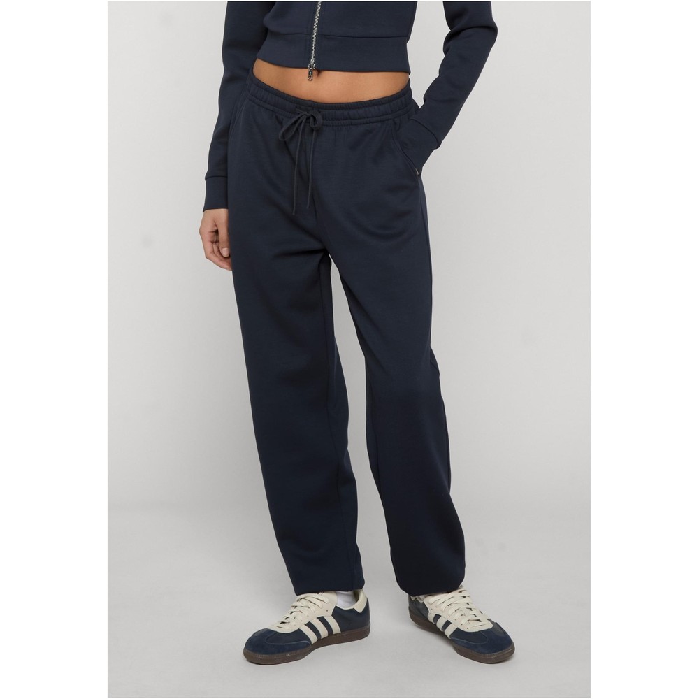 Urban Classics - Slim Fit Scuba Dames joggingbroek - Donkerblauw